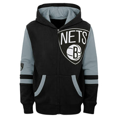 Brooklyn Nets Preschool Straight To The League Full-Zip Hoodie - Black shop