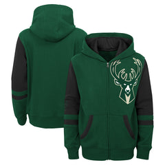 Milwaukee Bucks Preschool Straight To The League Full-Zip Hoodie - Green online