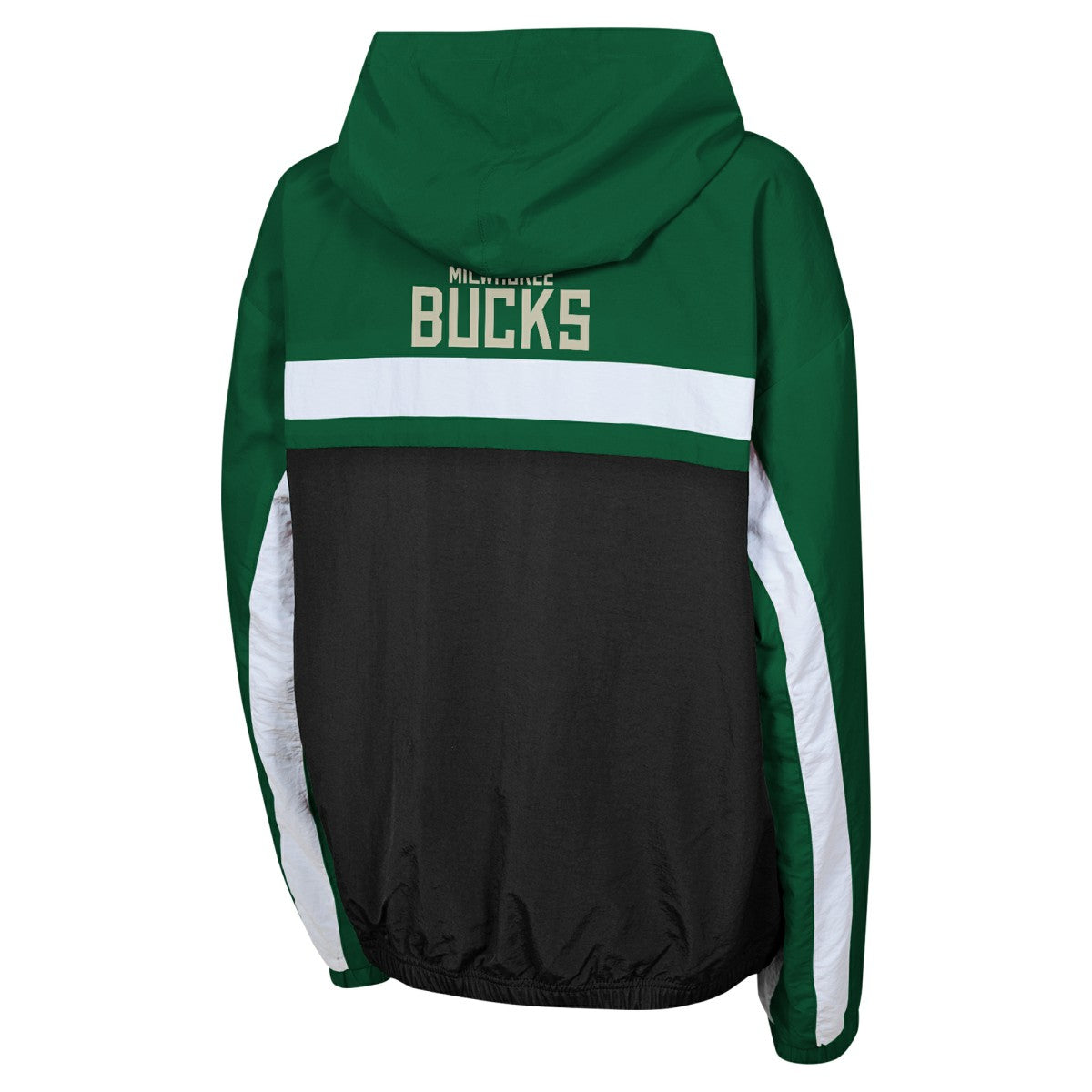 Milwaukee Bucks Youth Headliner Windbreaker Full-Zip Hoodie Jacket - Hunter Green outlet