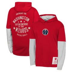 Washington Wizards Youth Small Ball Long Sleeve Hoodie T-Shirt - Red cheap