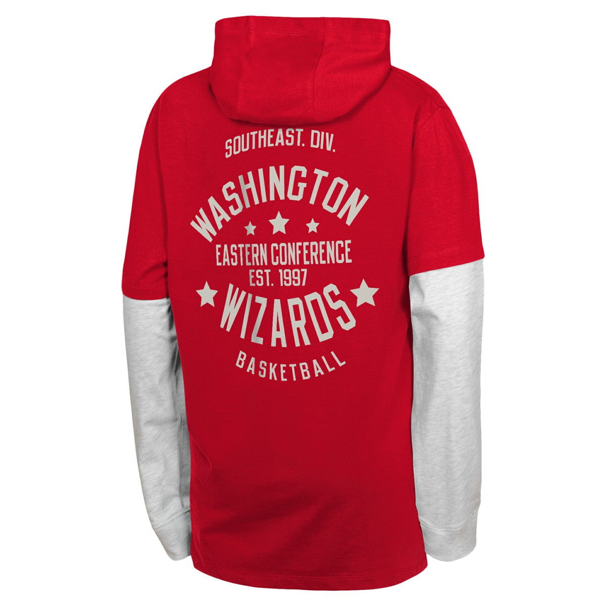 Washington Wizards Youth Small Ball Long Sleeve Hoodie T-Shirt - Red cheap