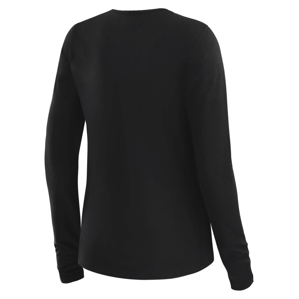 Seattle Seahawks WEAR by Erin Andrews x Gracie Hunt Women's Mesh Panel Long Sleeve T-Shirt - Black online