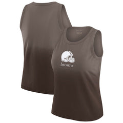 Cleveland Browns WEAR by Erin Andrews x Gracie Hunt Women's Ombre Tank Top - Brown on sale