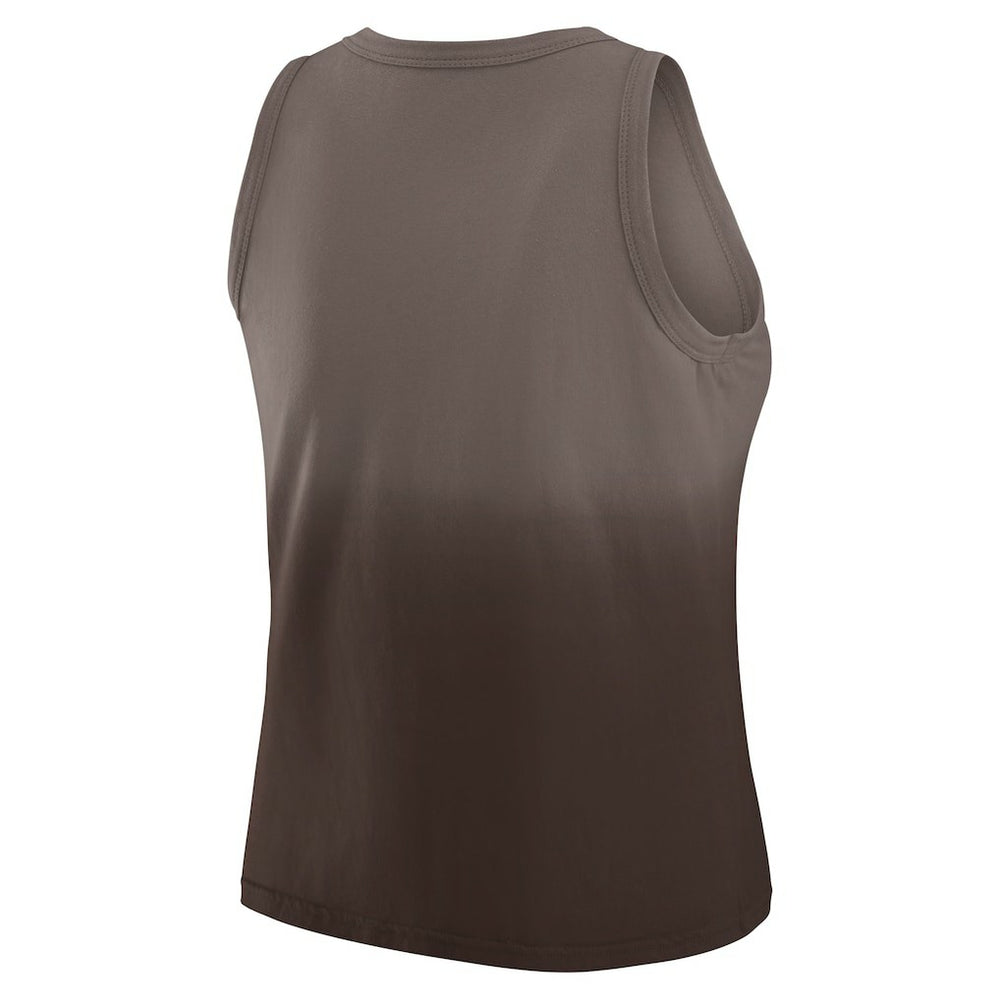Cleveland Browns WEAR by Erin Andrews x Gracie Hunt Women's Ombre Tank Top - Brown on sale