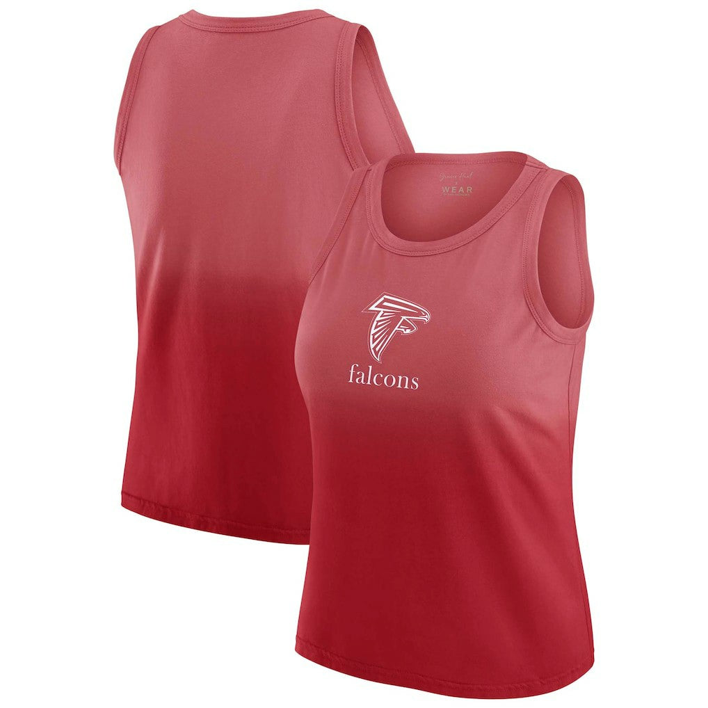 Atlanta Falcons WEAR by Erin Andrews x Gracie Hunt Women's Ombre Tank Top - Scarlet on sale
