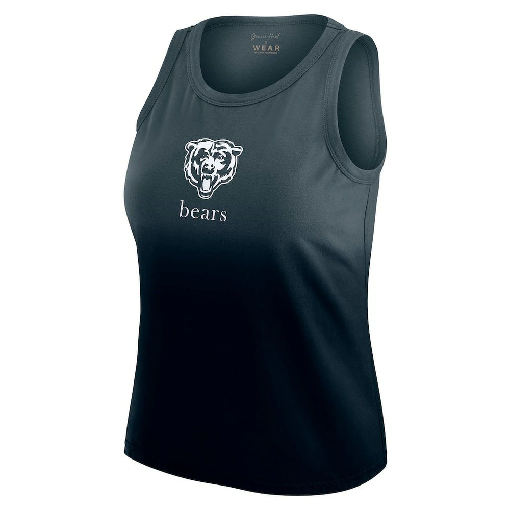 Chicago Bears WEAR by Erin Andrews x Gracie Hunt Women's Ombre Tank Top - Navy outlet