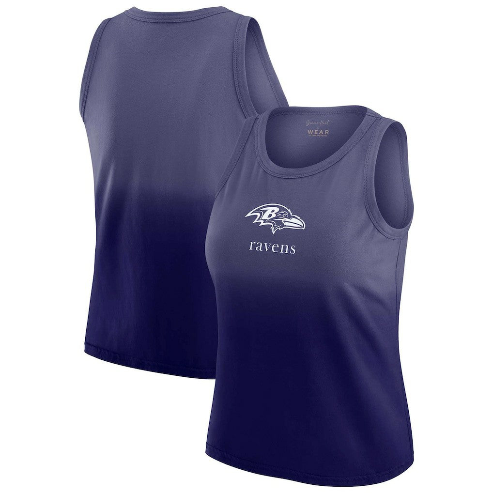 Baltimore Ravens WEAR by Erin Andrews x Gracie Hunt Women's Ombre Tank Top - Purple online