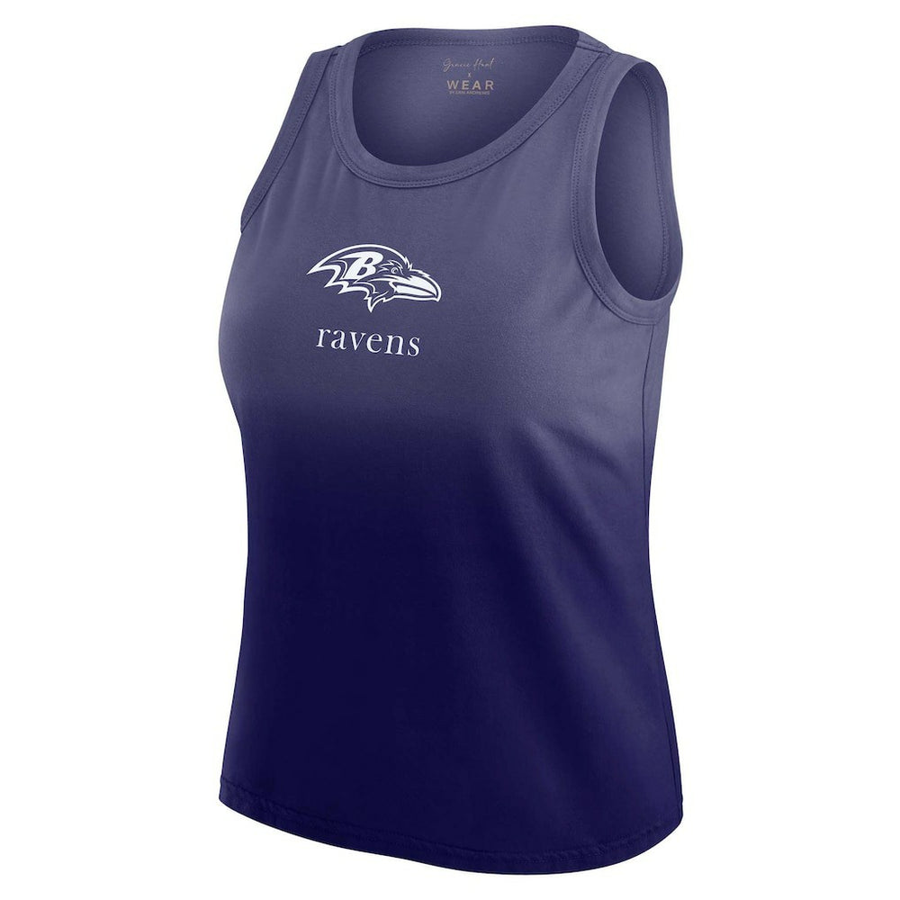Baltimore Ravens WEAR by Erin Andrews x Gracie Hunt Women's Ombre Tank Top - Purple online