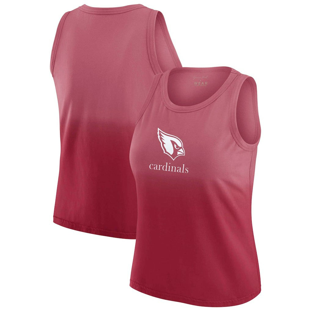 Arizona Cardinals WEAR by Erin Andrews x Gracie Hunt Women's Ombre Tank Top - Cardinal online