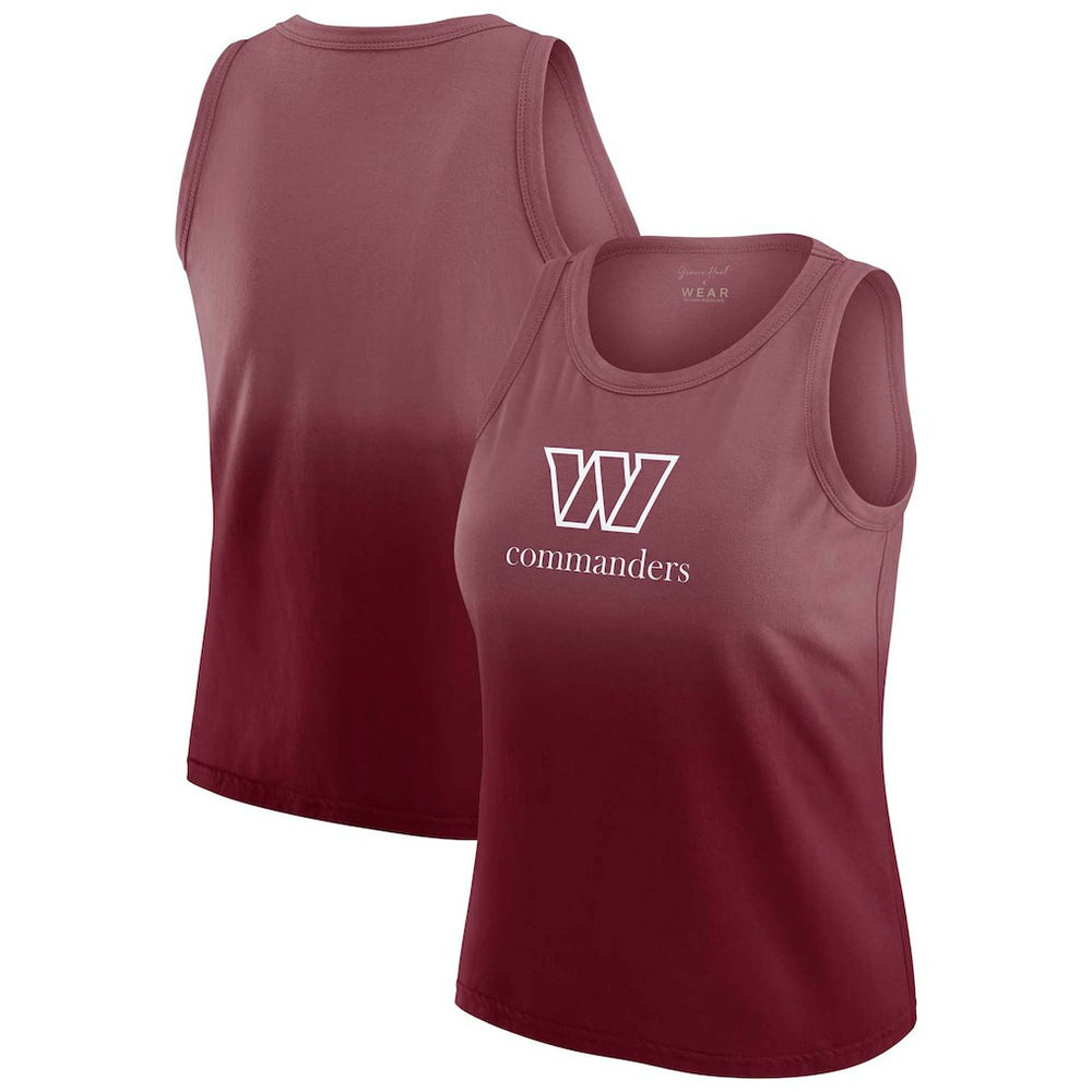 Washington Commanders WEAR by Erin Andrews x Gracie Hunt Women's Ombre Tank Top - Burgundy for sale