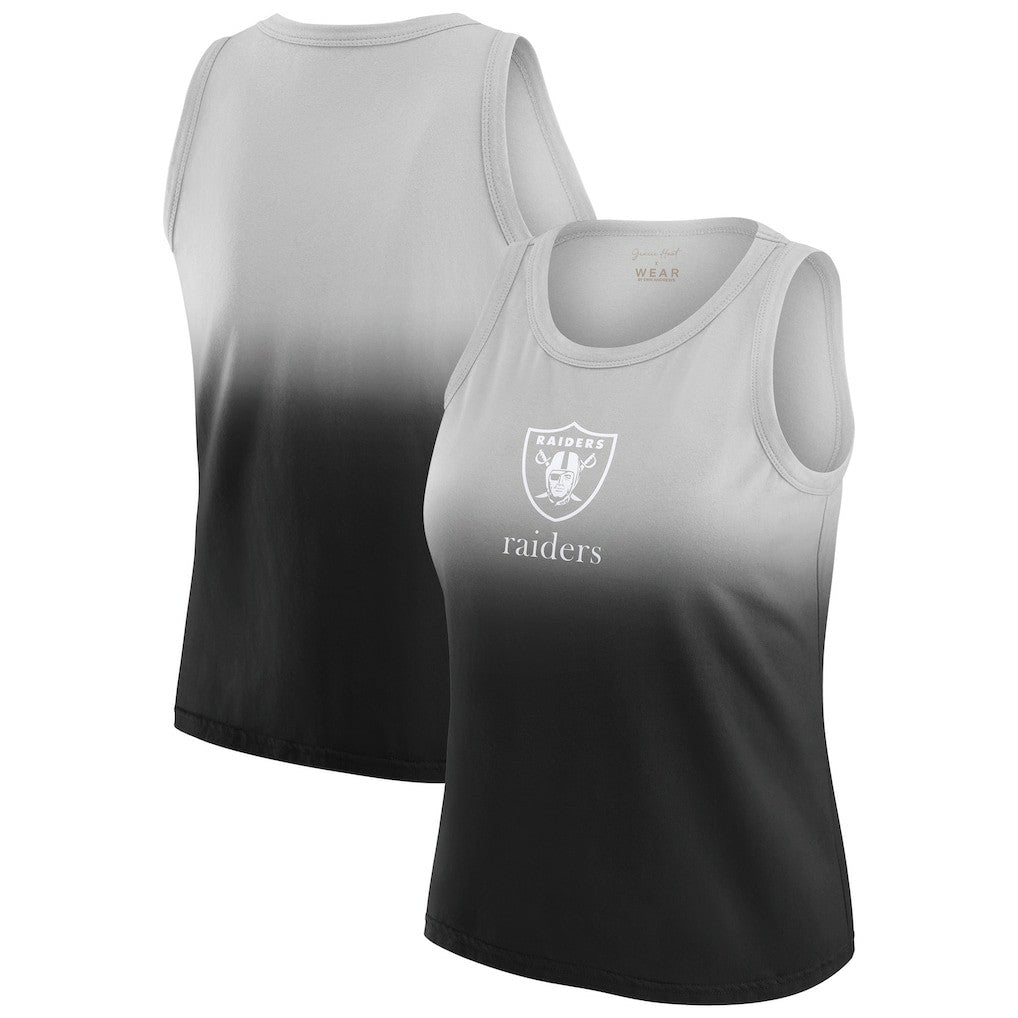 Las Vegas Raiders WEAR by Erin Andrews x Gracie Hunt Women's Ombre Tank Top - Black sale