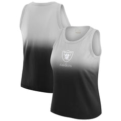 Las Vegas Raiders WEAR by Erin Andrews x Gracie Hunt Women's Ombre Tank Top - Black sale