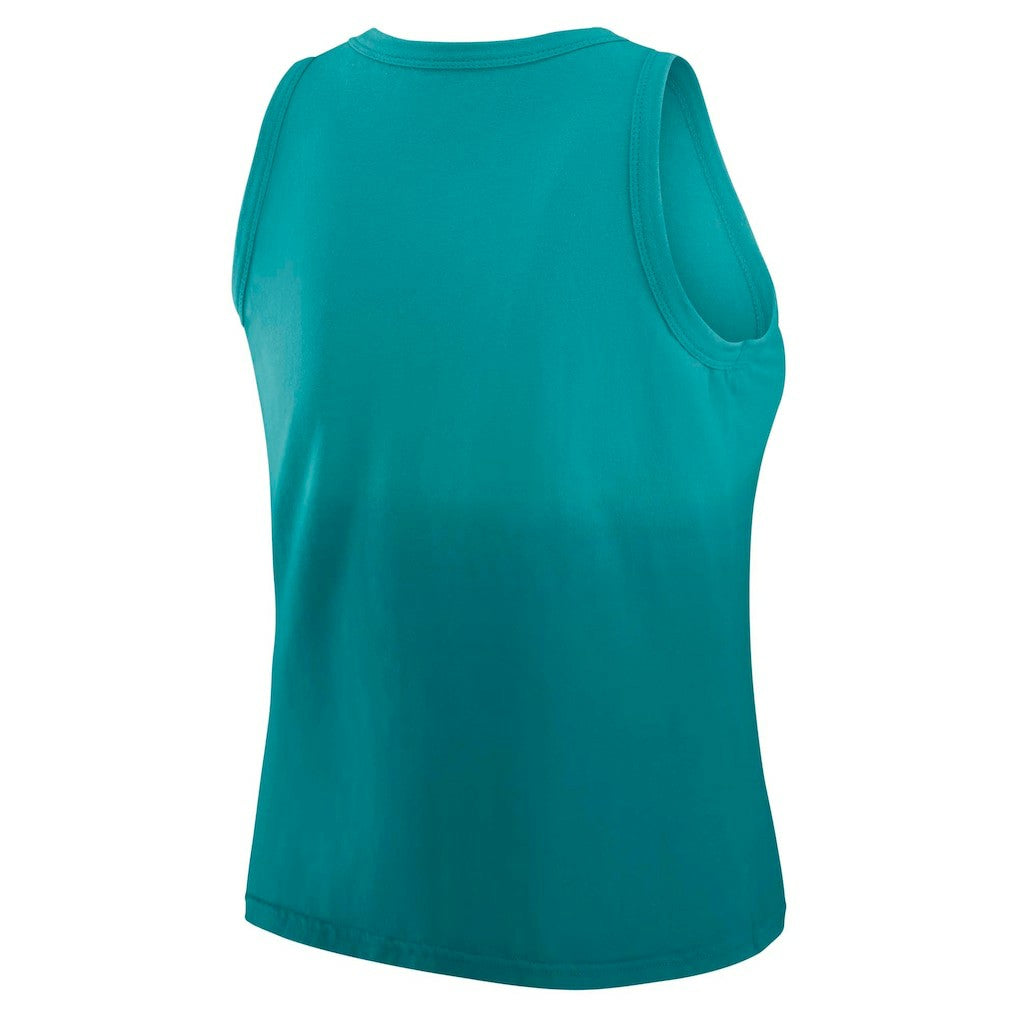 Miami Dolphins WEAR by Erin Andrews x Gracie Hunt Women's Ombre Tank Top - Aqua online