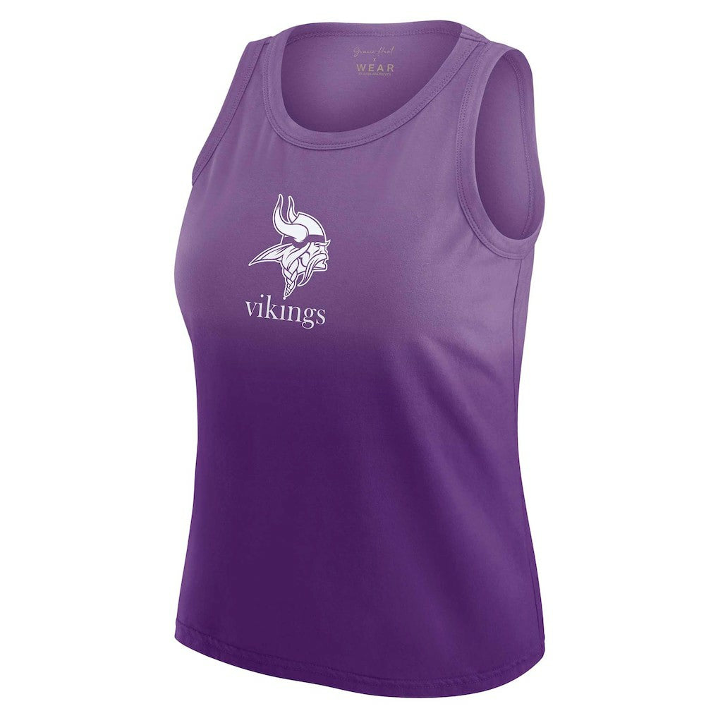 Minnesota Vikings WEAR by Erin Andrews x Gracie Hunt Women's Ombre Tank Top - Purple cheap