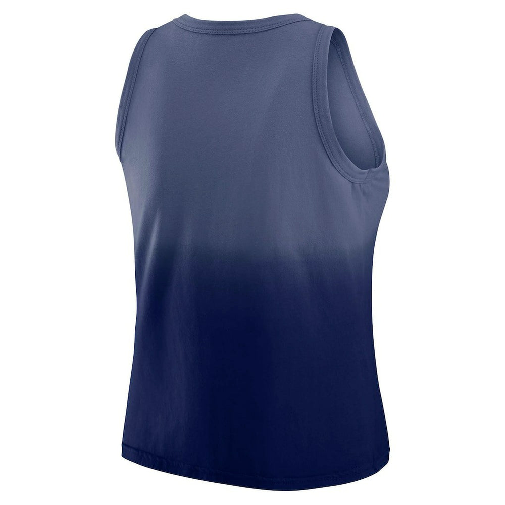 New York Giants WEAR by Erin Andrews x Gracie Hunt Women's Ombre Tank Top - Navy discount