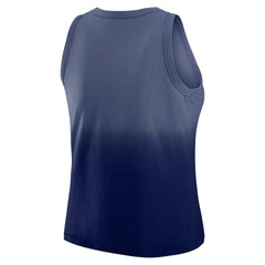 New York Giants WEAR by Erin Andrews x Gracie Hunt Women's Ombre Tank Top - Navy discount