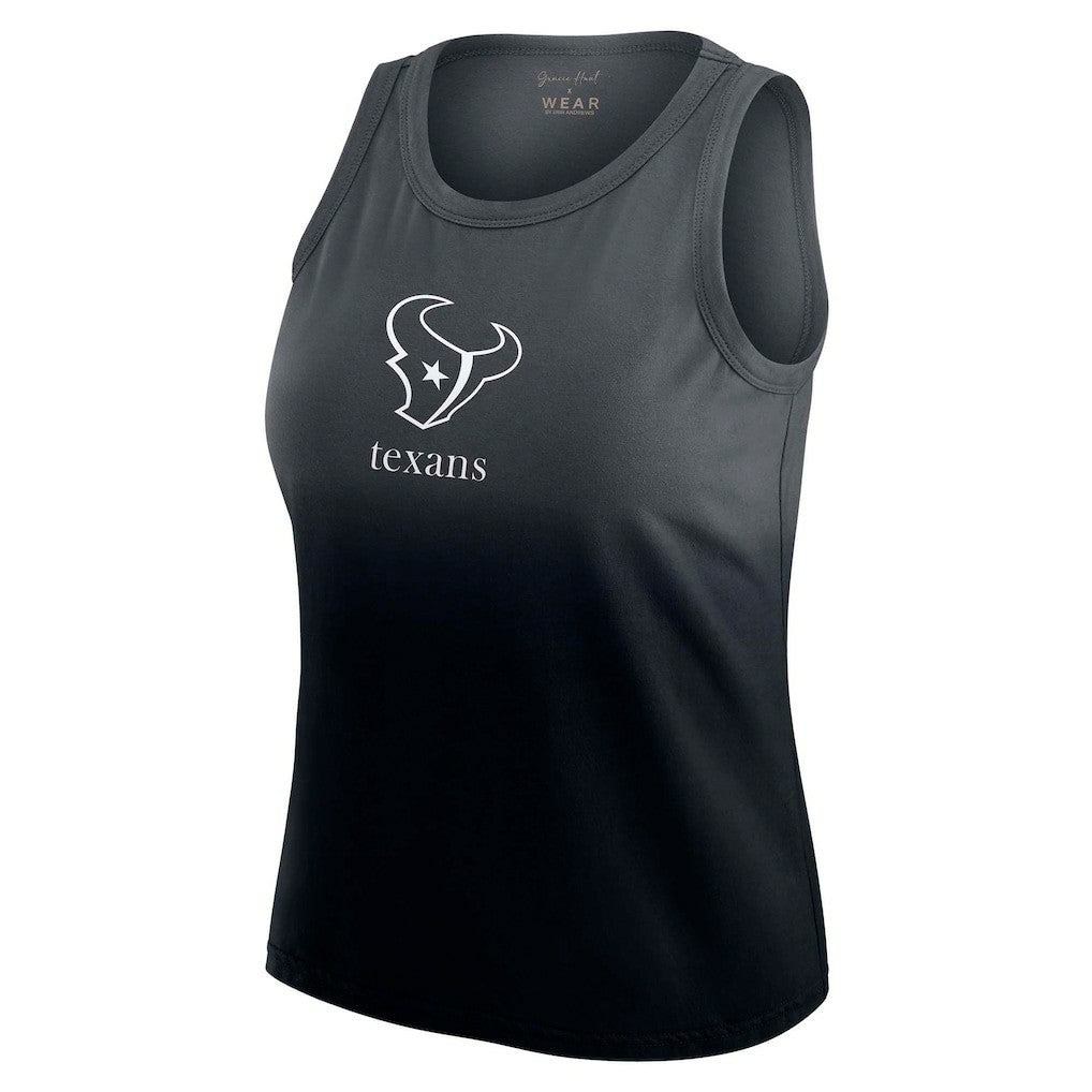 Houston Texans WEAR by Erin Andrews x Gracie Hunt Women's Ombre Tank Top - Navy for sale