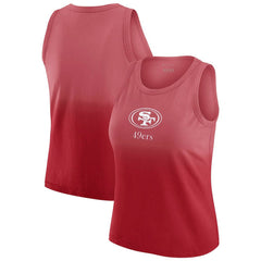 San Francisco 49ers WEAR by Erin Andrews x Gracie Hunt Women's Ombre Tank Top - Scarlet outlet