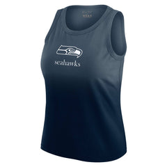 Seattle Seahawks WEAR by Erin Andrews x Gracie Hunt Women's Ombre Tank Top - Navy on sale