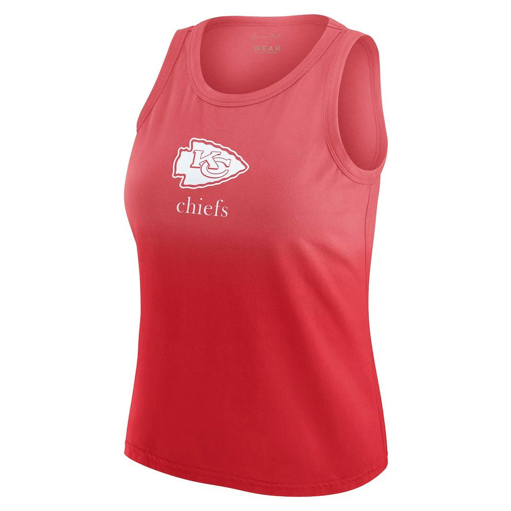Kansas City Chiefs WEAR by Erin Andrews x Gracie Hunt Women's Ombre Tank Top - Red discount