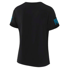 Carolina Panthers WEAR by Erin Andrews x Gracie Hunt Women's Draft Me Lace-Up T-Shirt - Black online
