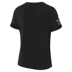 Tennessee Titans WEAR by Erin Andrews x Gracie Hunt Women's Draft Me Lace-Up T-Shirt - Black sale