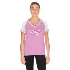 San Francisco Giants Women's Gameday V-Neck T-Shirt Light Pink