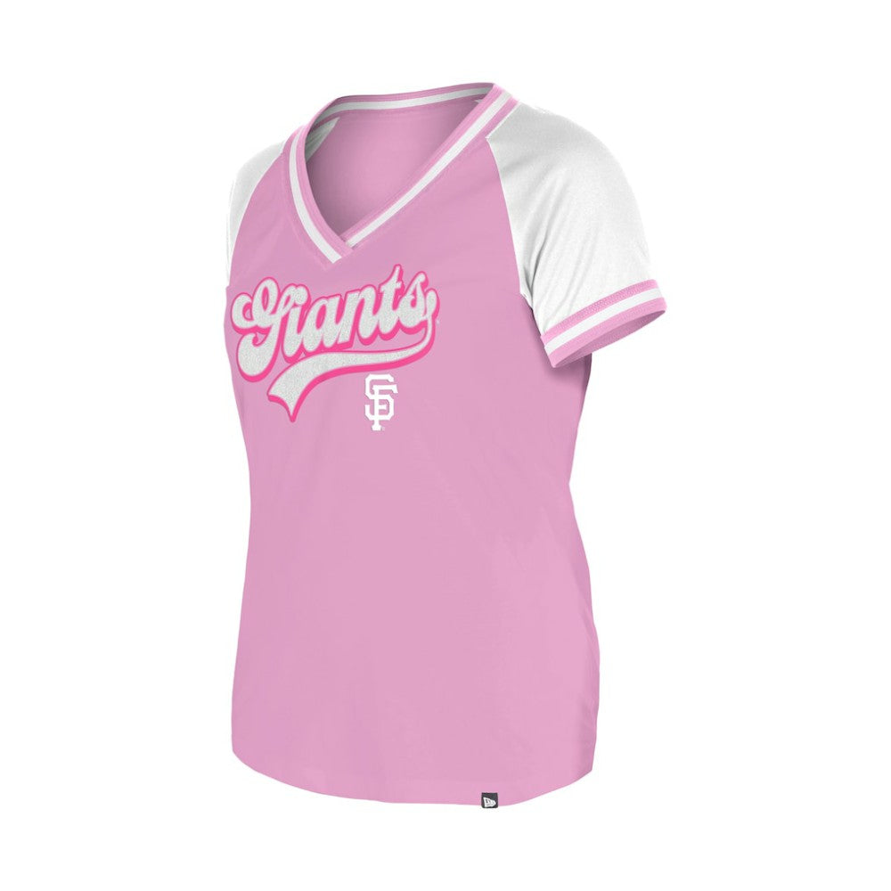 San Francisco Giants Women's Gameday V-Neck T-Shirt Light Pink