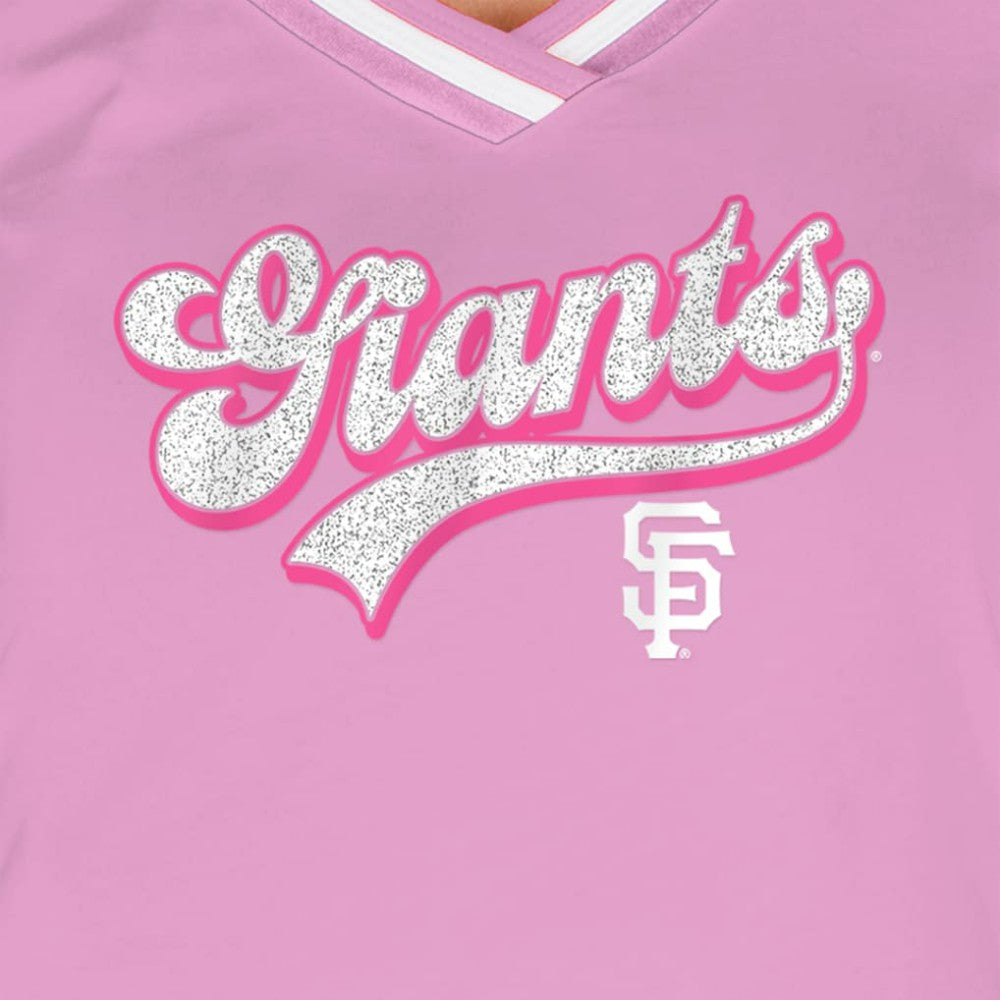 San Francisco Giants Women's Gameday V-Neck T-Shirt Light Pink