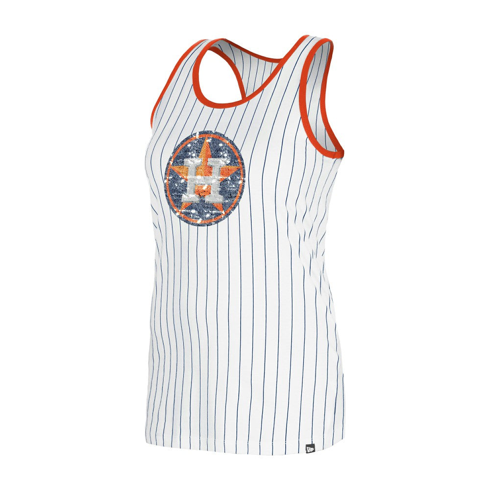 Houston Astros Women's Gameday Pinstripe Tank Top White
