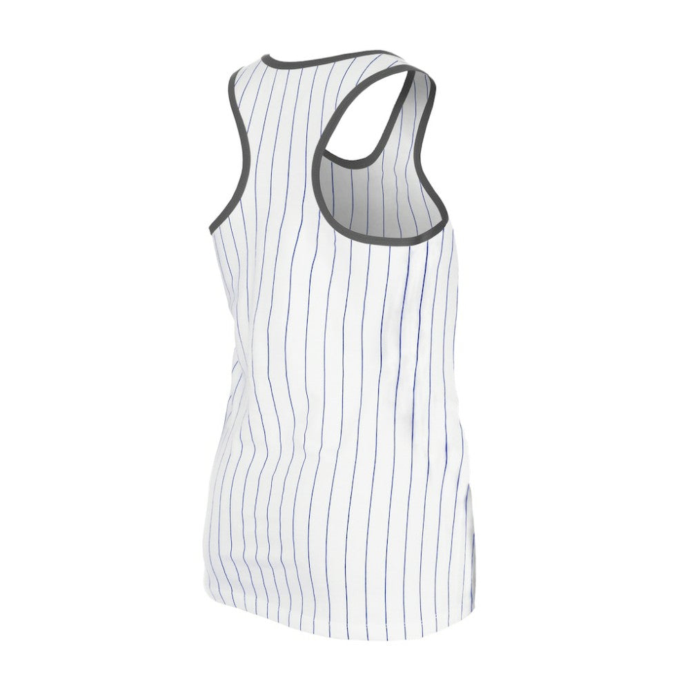 Los Angeles Dodgers Women's Gameday Pinstripe Tank Top White