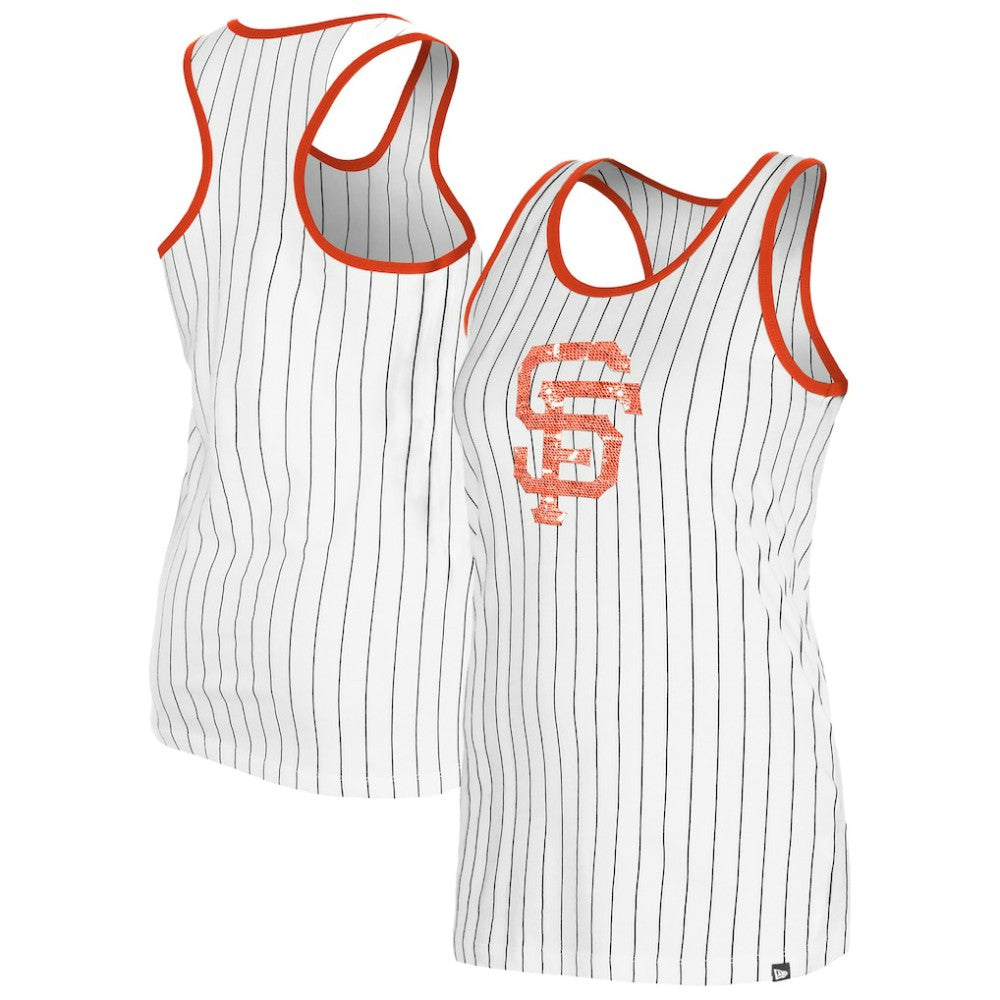 San Francisco Giants Women's Gameday Pinstripe Tank Top White