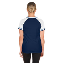 Tampa Bay Rays Women's Gameday Raglan V-Neck T-Shirt Navy