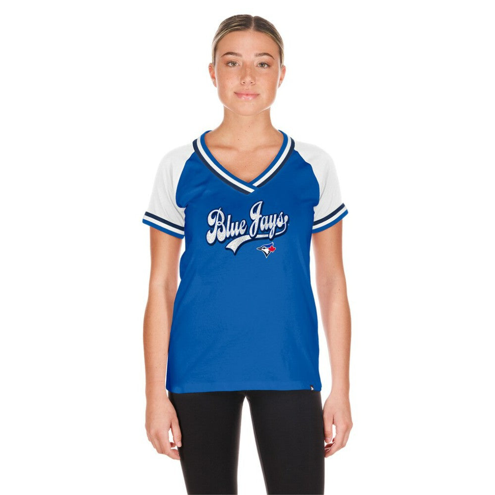Toronto Blue Jays Women's Gameday Raglan V-Neck T-Shirt Royal