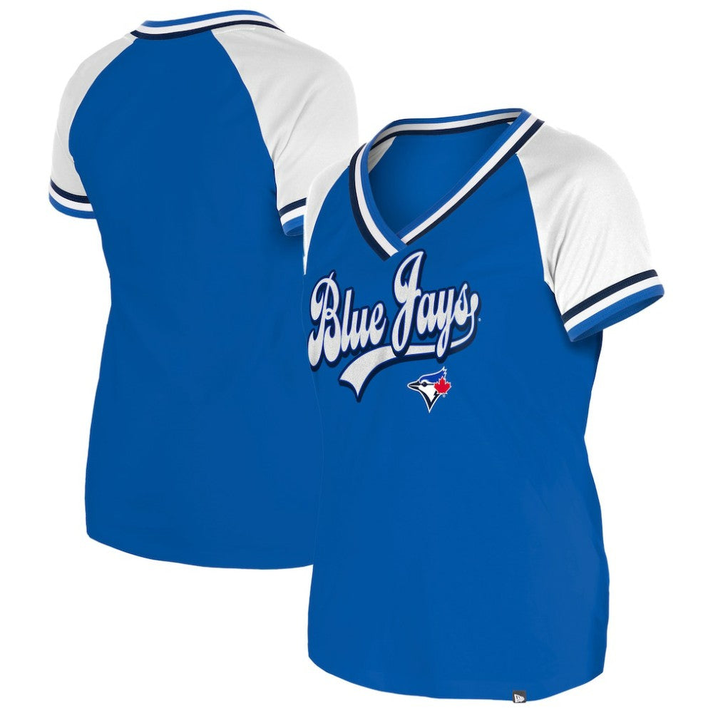 Toronto Blue Jays Women's Gameday Raglan V-Neck T-Shirt Royal