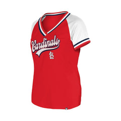 St. Louis Cardinals Women's Gameday Raglan V-Neck T-Shirt Red