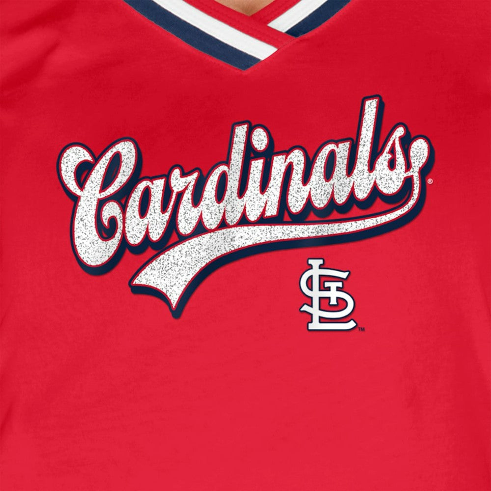 St. Louis Cardinals Women's Gameday Raglan V-Neck T-Shirt Red