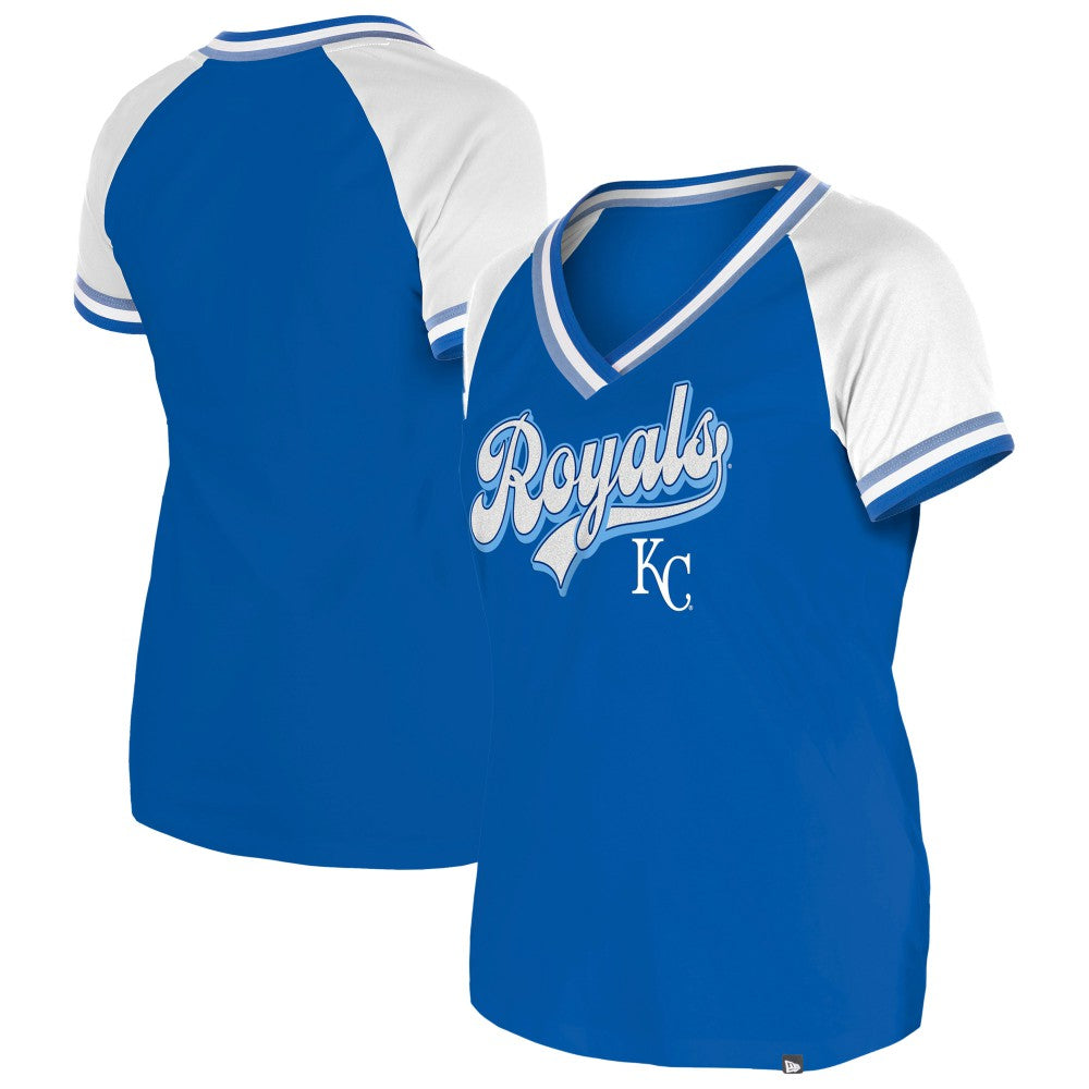 Kansas City Royals Women's Gameday Raglan V-Neck T-Shirt Royal
