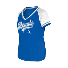 Kansas City Royals Women's Gameday Raglan V-Neck T-Shirt Royal