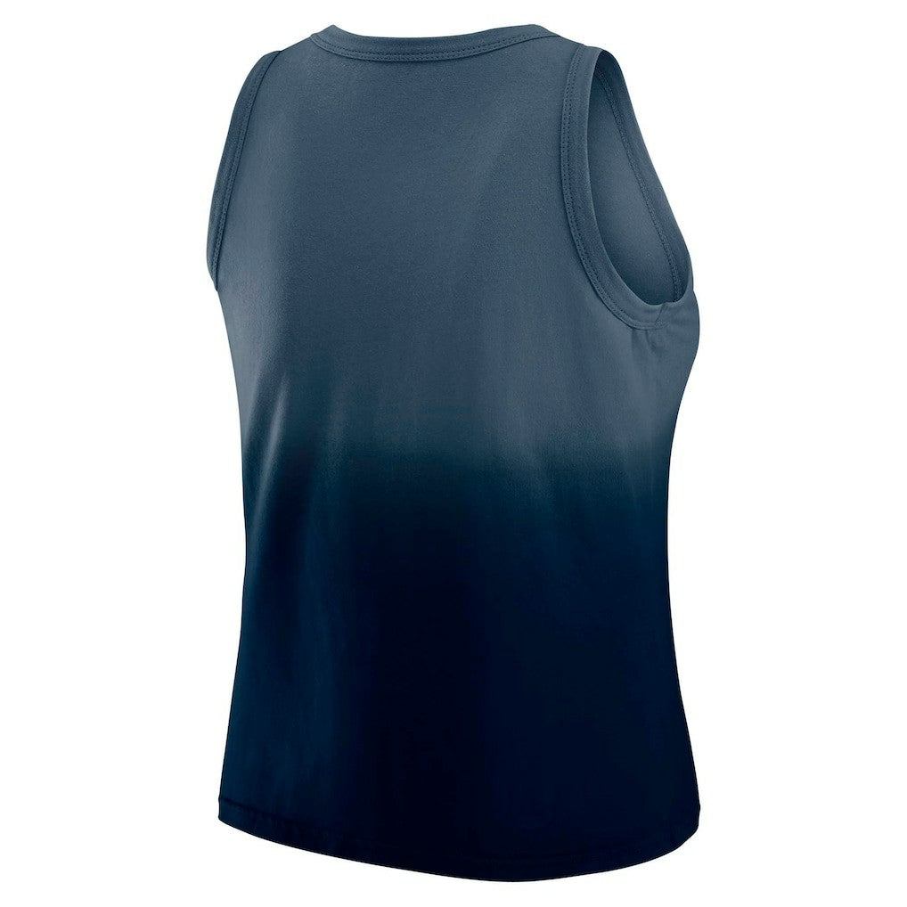 Dallas Cowboys WEAR by Erin Andrews x Gracie Hunt Women's Ombre Tank Top - Navy on sale