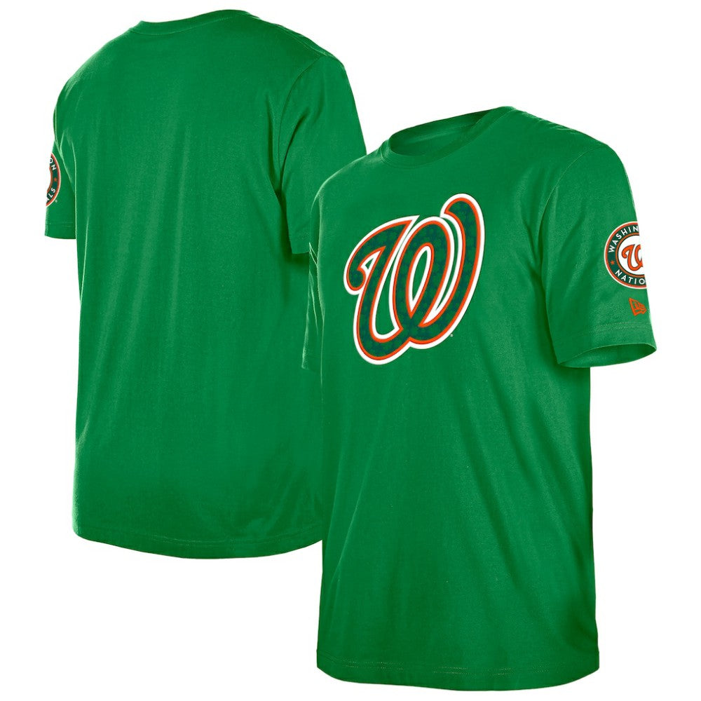Washington Nationals St. Patrick's Day Shamrock Fill T-Shirt Kelly Green