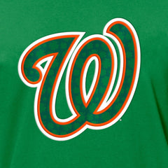 Washington Nationals St. Patrick's Day Shamrock Fill T-Shirt Kelly Green