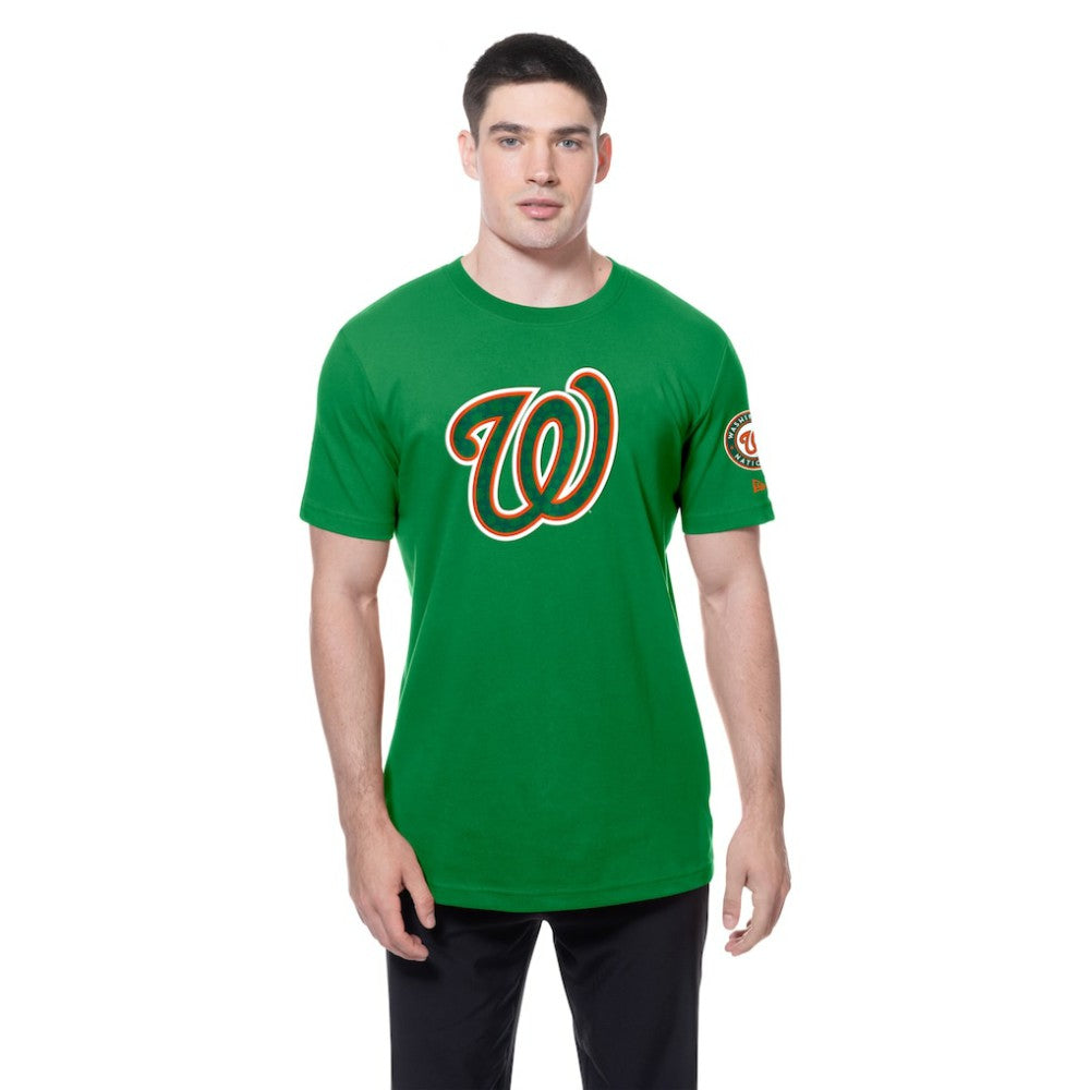 Washington Nationals St. Patrick's Day Shamrock Fill T-Shirt Kelly Green