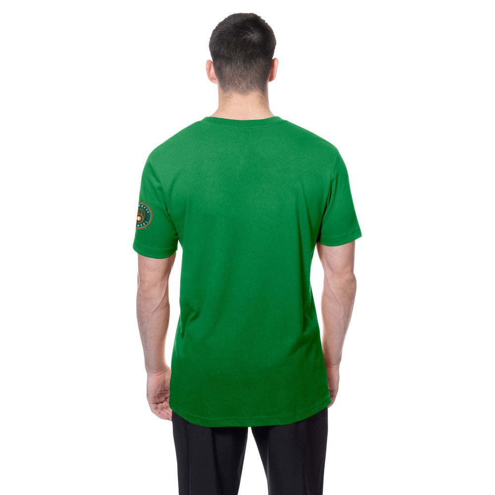 Milwaukee Brewers St. Patrick's Day Shamrock Fill T-Shirt Kelly Green