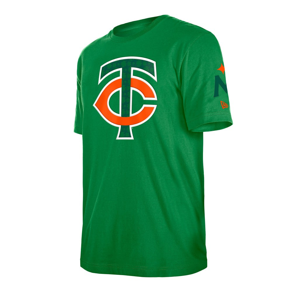 Minnesota Twins St. Patrick's Day Shamrock Fill T-Shirt Kelly Green