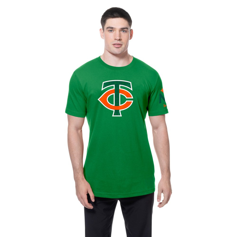 Minnesota Twins St. Patrick's Day Shamrock Fill T-Shirt Kelly Green