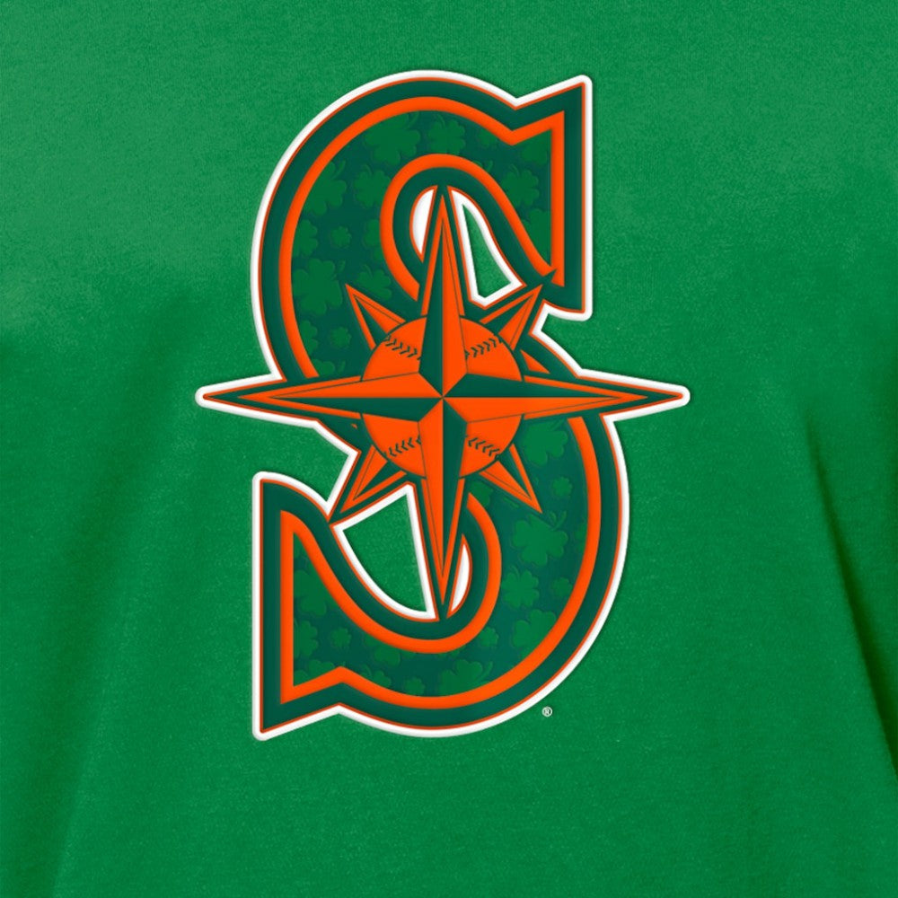 Seattle Mariners St. Patrick's Day Shamrock Fill T-Shirt Kelly Green