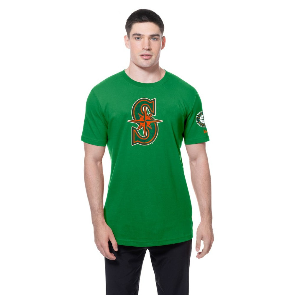 Seattle Mariners St. Patrick's Day Shamrock Fill T-Shirt Kelly Green