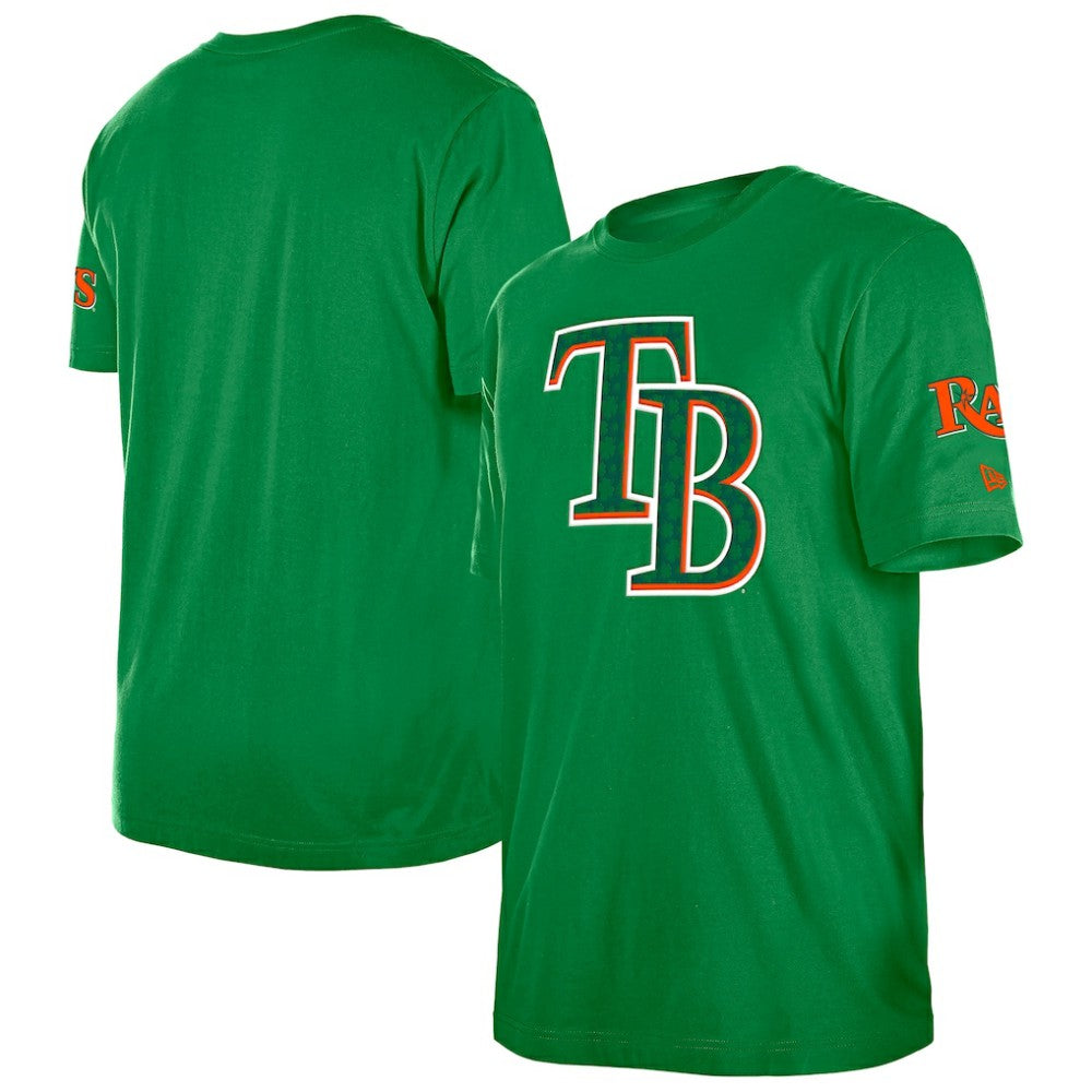 Tampa Bay Rays St. Patrick's Day Shamrock Fill T-Shirt Kelly Green
