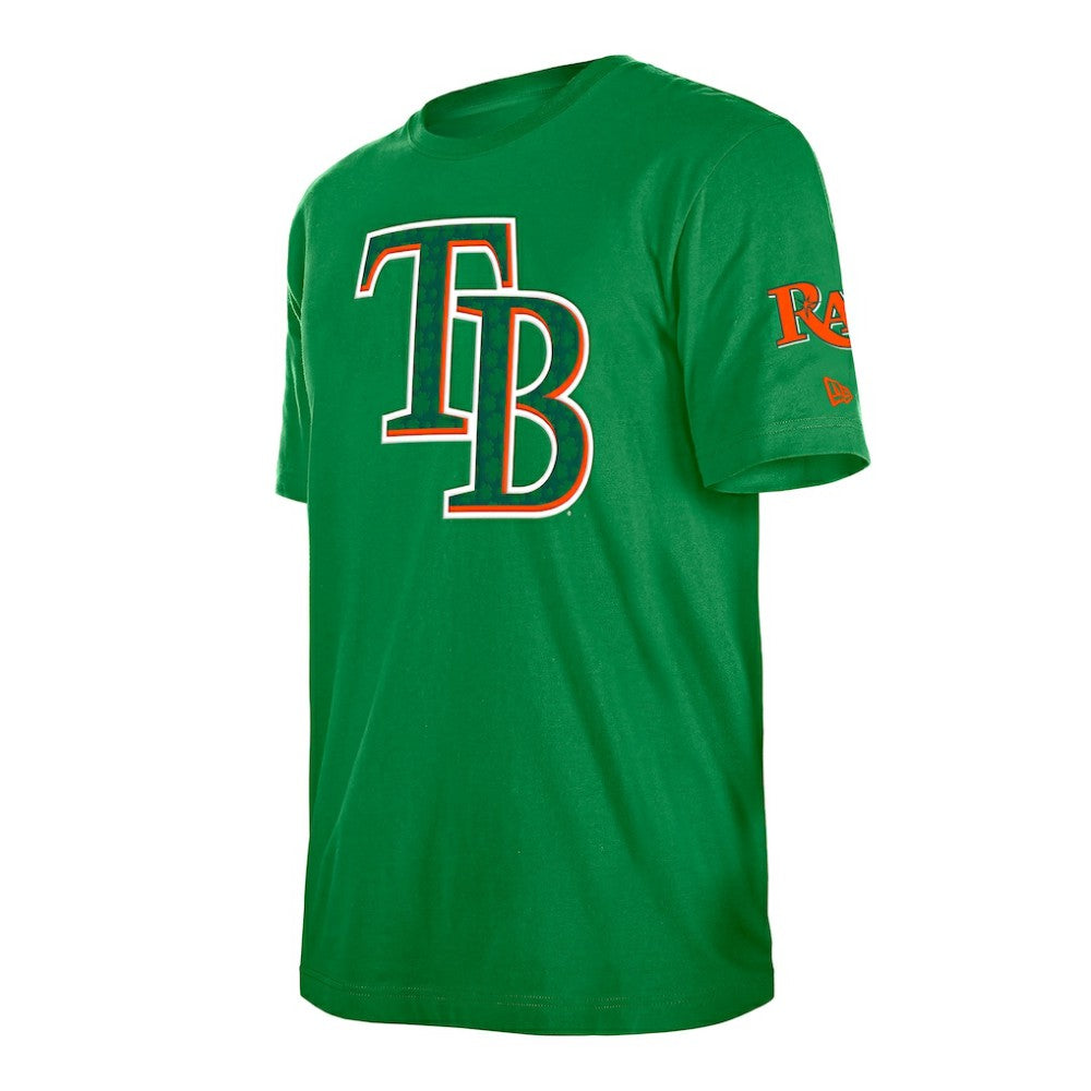 Tampa Bay Rays St. Patrick's Day Shamrock Fill T-Shirt Kelly Green